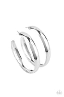 BEVEL In It Silver Earrings