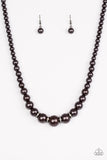 Party PEARLS Black Necklace