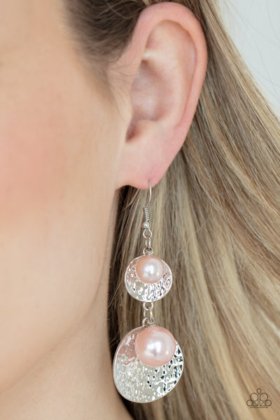 Pearl Dive Pink Earrings