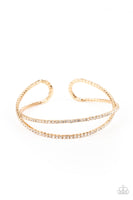 Plus One Status Gold Cuff Bracelet