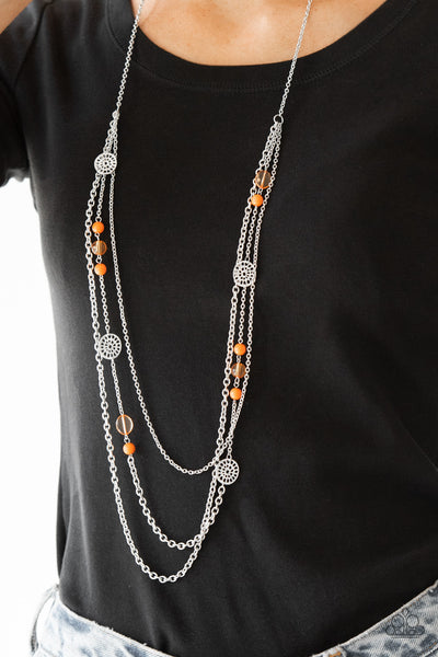 Pretty Pop-tastic! Orange Necklace