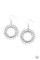 Radiating Radiance Silver Earrings