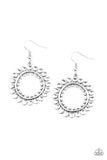 Radiating Radiance Silver Earrings