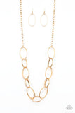 Ring Bling Gold Necklace