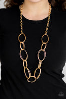 Ring Bling Gold Necklace