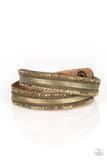 Rocker Rivalry Brass Wrap Bracelet