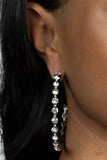 Royal Reveler Black Hoop Earrings