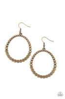 Rustic Society Brass Earrings