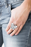 Sky High Butterfly Silver Ring