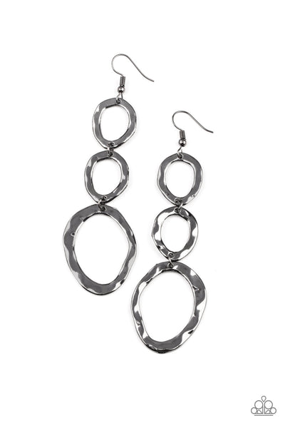 So OVAL It! Black Earrings