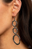 So OVAL It! Black Earrings