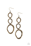 So OVAL It! Brass Earrings