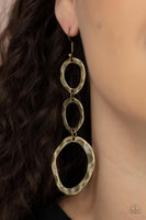 So OVAL It! Brass Earrings