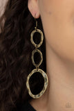 So OVAL It! Brass Earrings