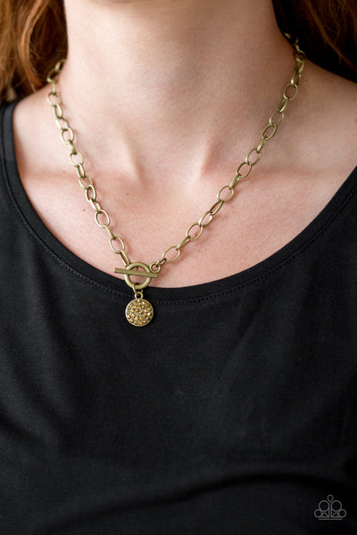 Sorority Sisters Brass Necklace