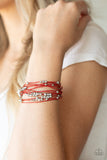 Star-Studded Affair Red Bracelet