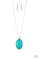 Stone Stampede Blue Necklace