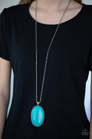 Stone Stampede Blue Necklace