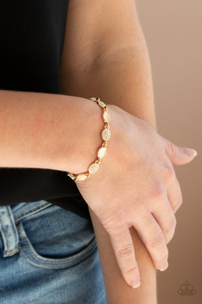 Stop and GLOW Gold Bracelet