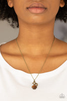 Stylish Square Brass Necklace