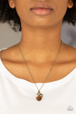 Stylish Square Brass Necklace