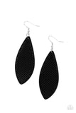 Surf Scene Black Earrings