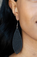 Surf Scene Black Earrings