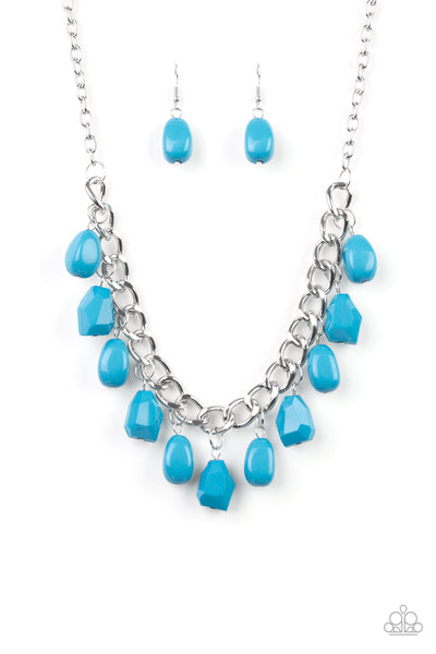 Take The COLOR Wheel Blue Necklace