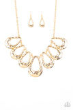 Teardrop Envy Gold Necklace