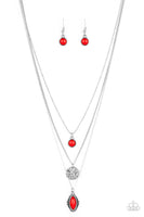 Tide Drifter Red Necklace