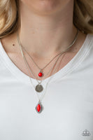 Tide Drifter Red Necklace