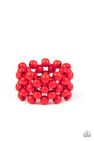 Tiki Tropicana Red Bracelet