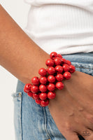 Tiki Tropicana Red Bracelet