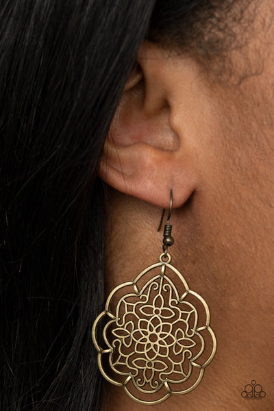 Tour de Taj Mahal Brass Earrings