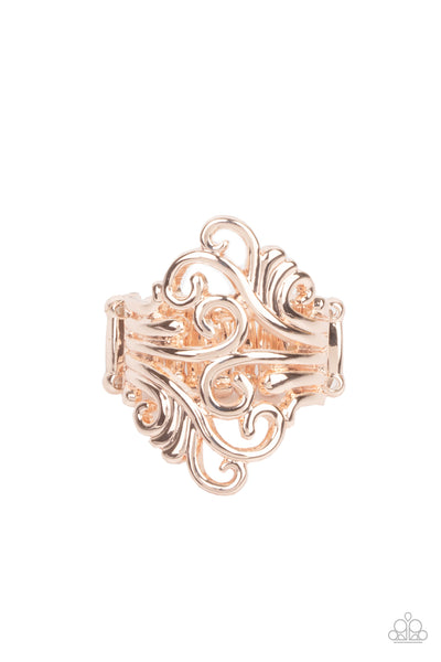 Voluptuous Vines Rose Gold Ring