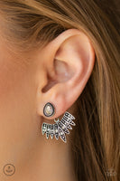 Wing Fling White Earrings