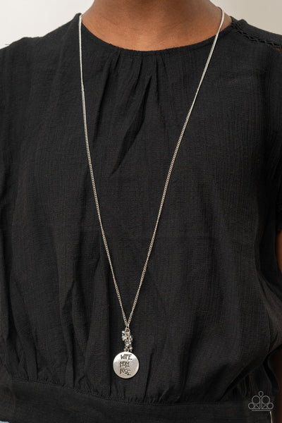Words to Live By Silver Necklace